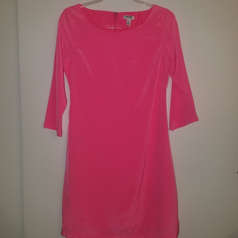 Old Navy | Neon Pink shift dress